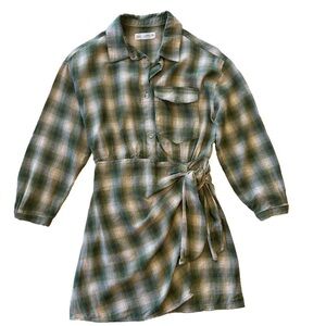 Zara Girls Plaid Wrap Dress/Size 13-14